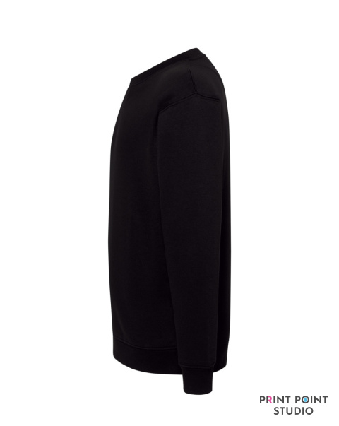 Bluza dresowa unisex czarna bok Bluza dresowa unisex czarna bok