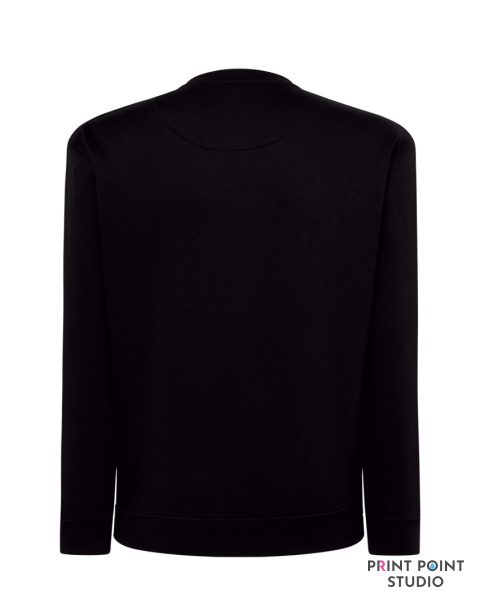 Bluza dresowa unisex czarna tył Bluza dresowa unisex czarna tył