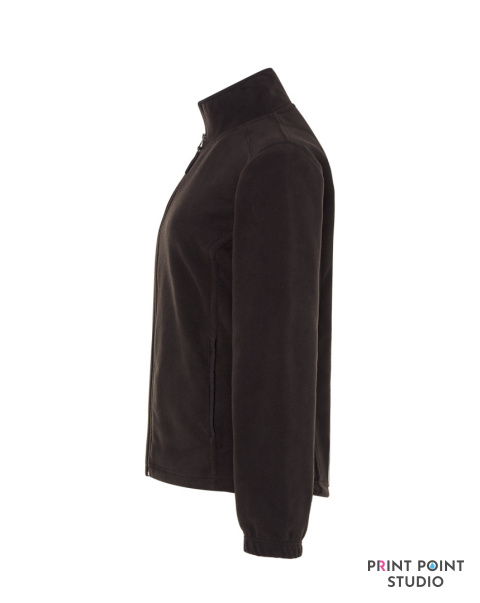 Damska bluza polarowa czarny bok Damska bluza polarowa czarny bok