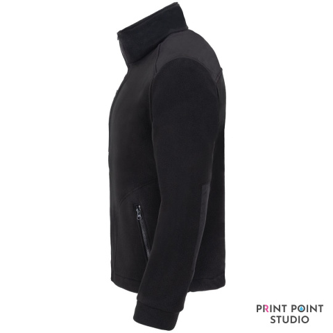 Męski Polar Fleece Premium czarny/czarny bok Męski Polar Fleece Premium czarny/czarny bok
