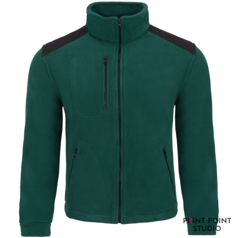 Męski Polar Fleece Premium butelkowa zieleń/czarny Męski Polar Fleece Premium butelkowa zieleń/czarny