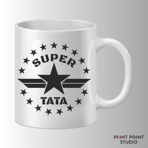 Zestaw Kubek + Podkładka - Super Tata Zestaw Kubek + Podkładka - Super Tata