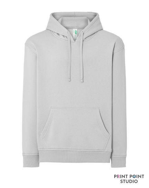 Męska bluza z kapturem srebna Męska bluza z kapturem srebna