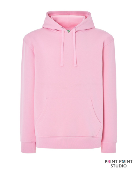 Męska bluza z kapturem różowy Męska bluza z kapturem różowy