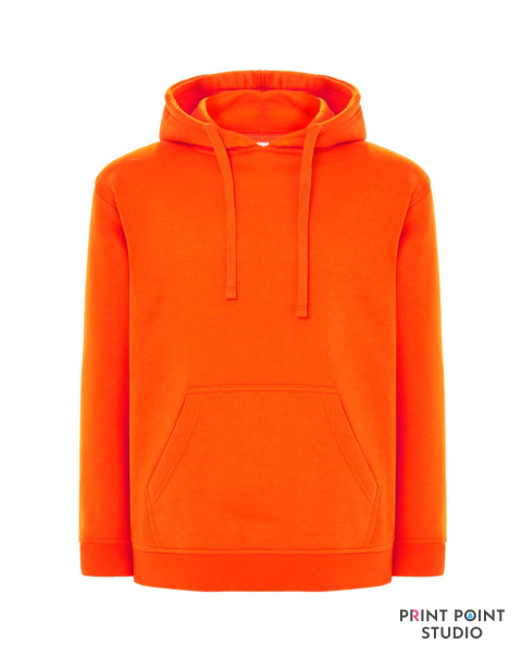 Męska bluza z kapturem pomarańczowy Męska bluza z kapturem pomarańczowy