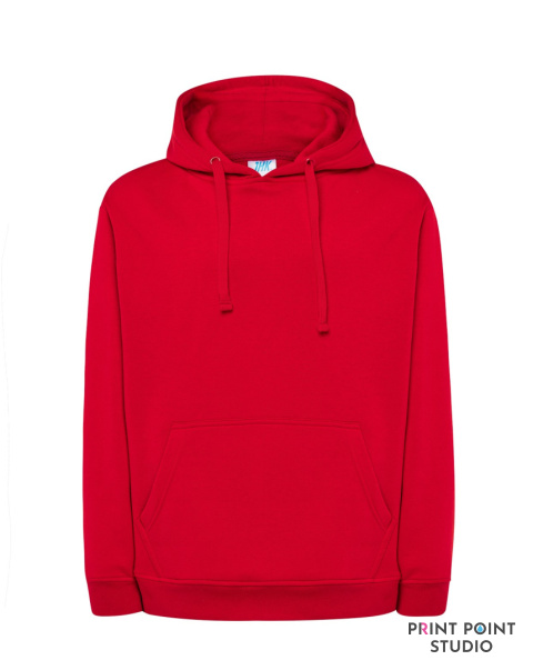 Męska bluza z kapturem czerwony Męska bluza z kapturem czerwony