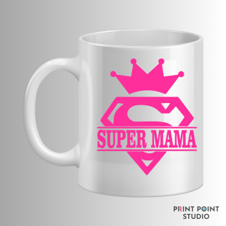 Zestaw Kubek + Podkładka - Super Mama