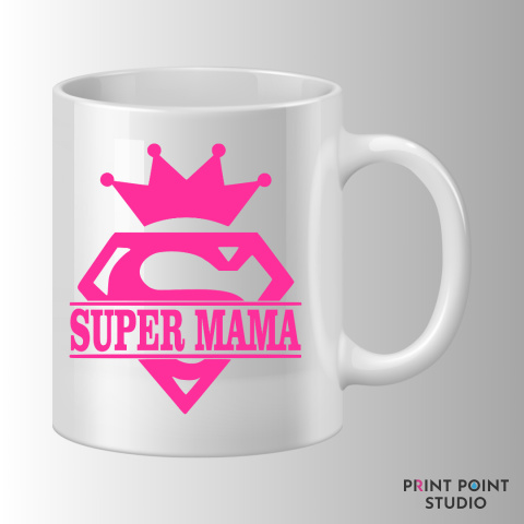 Zestaw Kubek + Podkładka - Super Mama Zestaw Kubek + Podkładka - Super Mama