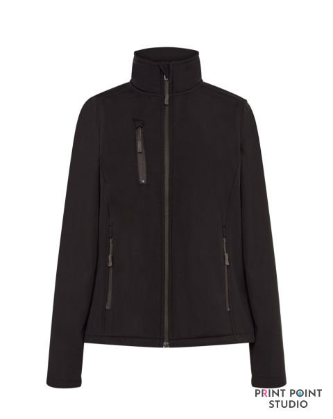 Softshell Jacket Lady Black przód Softshell Jacket Lady Black przód