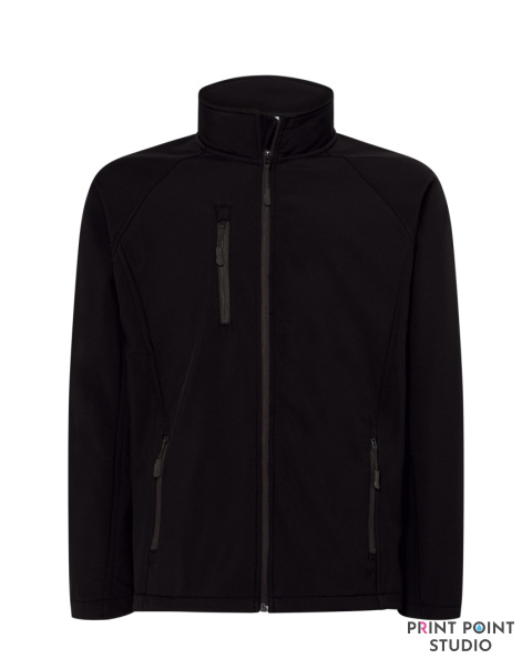 Softshell Jacket Man Black przód Softshell Jacket Man Black przód