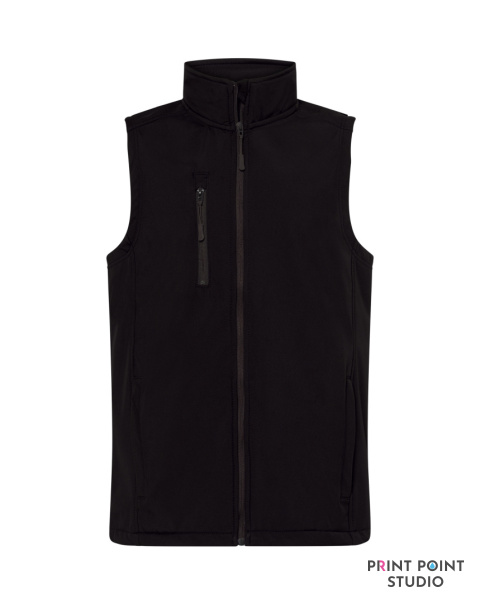 Kamizelka Softshell Black przód Kamizelka Softshell Black przód
