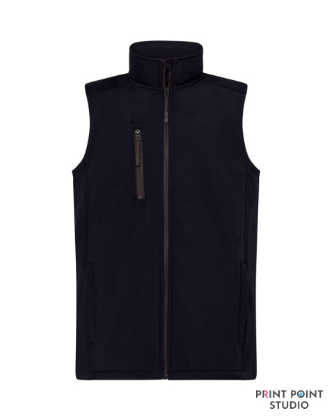 Kamizelka Softshell Navy przód Kamizelka Softshell Navy przód