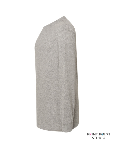 T-Shirt męski z długim rękawem Szara bok T-Shirt męski z długim rękawem Szara bok