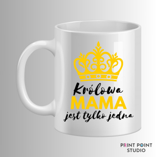 Zestaw Kubek + Podkładka - Królowa Mama jest tylko jedna