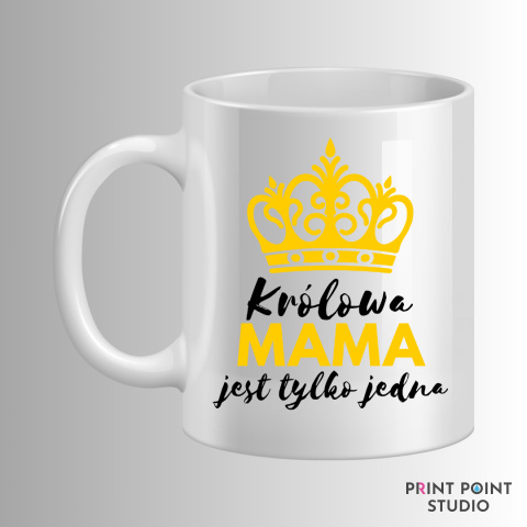 Zestaw Kubek + Podkładka - Królowa Mama jest tylko jedna Zestaw Kubek + Podkładka - Królowa Mama jest tylko jedna