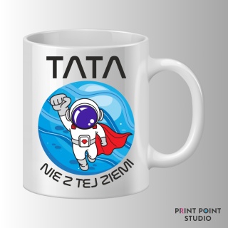 Zestaw Kubek + Podkładka - Tata Nie Z tej Ziemi