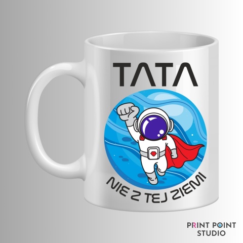 Zestaw Kubek + Podkładka - Tata Nie Z tej Ziemi Zestaw Kubek + Podkładka - Tata Nie Z tej Ziemi